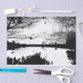 Schwarz-Weiß-Landschaft Seidenpapier (Handwerk)