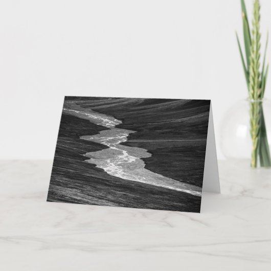 Schwarz-Weiß-Landschaft Svalbard Karte (Vorderseite)