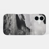 Schwarz-Weiß-Landschaftsfotografie iPhone 16 Hülle (Rückseite (Horizontal))