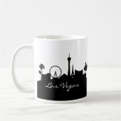 Schwarz-Weiß-Las-Vegas-Skyline Kaffeetasse (Links)