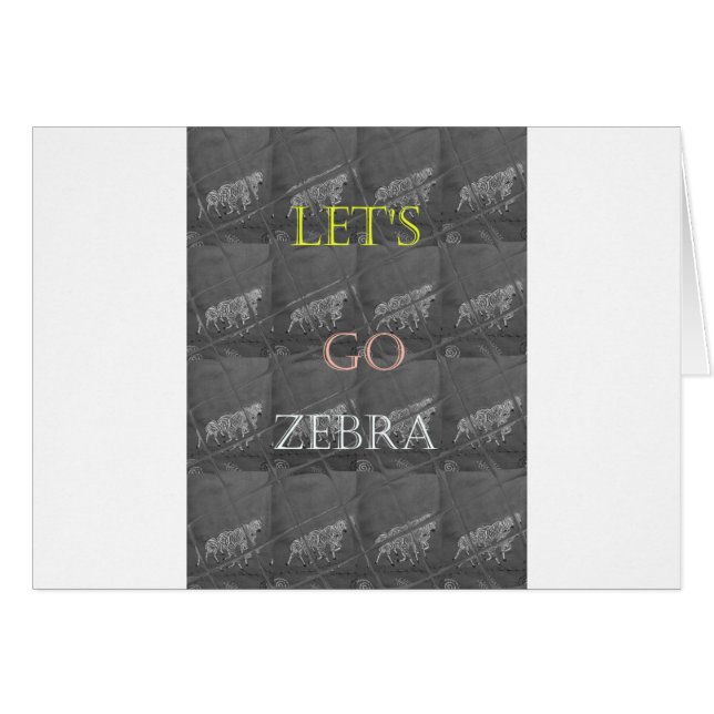 Schwarz-Weiß-Lass Go Zebra Hakuna Matata motif (Vorderseite (Horizontal))