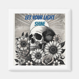 Schwarz & Weiß Lasse Ihren Lichtschimmer Magnet