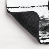 Schwarz-Weiß Laufpferd Moderner Pop Kunst Mousepad (Ecke)