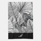 "Schwarz-Weiß-Leaf" Küchentücher (Vertikal)