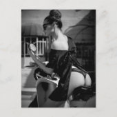 Schwarz-Weiß-Lebkuchen Postkarte (Vorderseite)