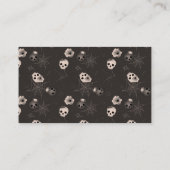 Schwarz-Weiß-Leckerbissen-Muster Platzkarte (Rückseite)