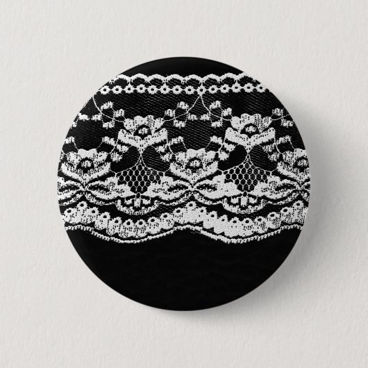 Schwarz-Weiß-Leder und Lace Button (Vorderseite)
