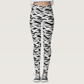Schwarz/Weiß Leggings (Vorderseite)