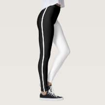 Schwarz-Weiß-Leggings Auge für Einfachheit