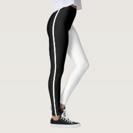 Schwarz-Weiß-Leggings Auge für Einfachheit Leggings