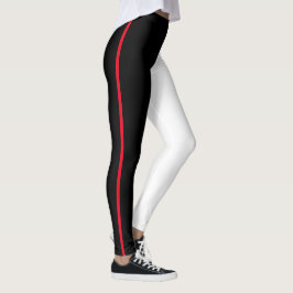 Schwarz-Weiß-Leggings Auge für Einfachheit Leggings