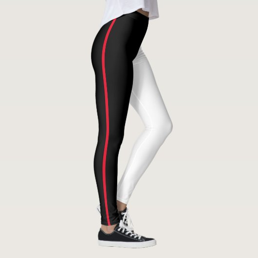 Schwarz-Weiß-Leggings Auge für Einfachheit Leggings (Rechts)