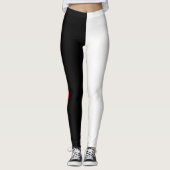 Schwarz-Weiß-Leggings Auge für Einfachheit Leggings (Vorderseite)