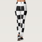Schwarz-Weiß-Leggings Leggings (Rückseite)