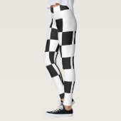 Schwarz-Weiß-Leggings Leggings (Links)