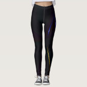 Schwarz-Weiß-Leggings Leggings (Vorderseite)