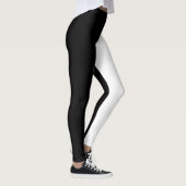 Schwarz-Weiß-Leggings Leggings (Rechts)
