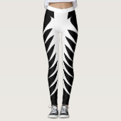 Schwarz-Weiß-Leggings Leggings (Vorderseite)