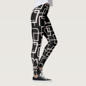 Schwarz-Weiß-Leggings Leggings (Rechts)