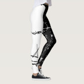 Schwarz-Weiß-Leggings Leggings (Rechts)