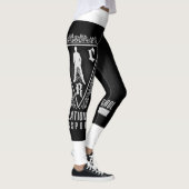 Schwarz-Weiß-Leggings Leggings (Rechts)