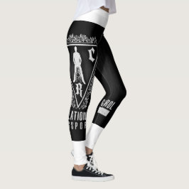 Schwarz-Weiß-Leggings Leggings