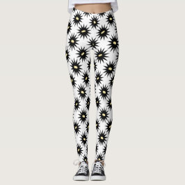 Schwarz-Weiß-Leggings Leggings