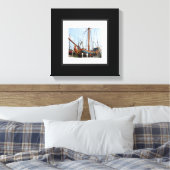 Schwarz-Weiß-Leinwand Leinwanddruck (Insitu (Schlafzimmer))