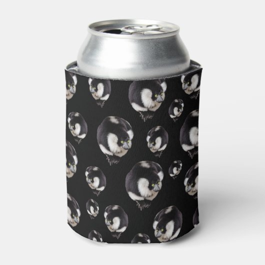 Schwarz-weiß Lemurs Stubby Can Cooler Holder Dosenkühler (Kanne Vorderseite)