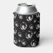 Schwarz-weiß Lemurs Stubby Can Cooler Holder Dosenkühler (Kanne Rückseite)