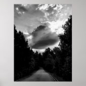 Schwarz-Weiß-Lenticular Cloud Poster (Vorne)