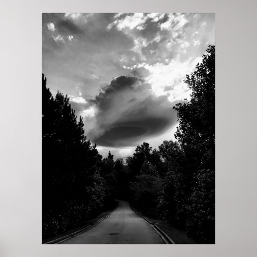 Schwarz-Weiß-Lenticular Cloud Poster (Vorne)