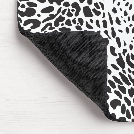 Schwarz-Weiß-Leopard-Abbildung 2 Mousepad (Ecke)