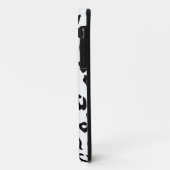 Schwarz-Weiß-Leopard Case-Mate iPhone Hülle (Hinten/Links)