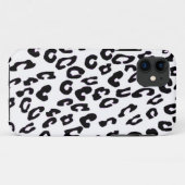 Schwarz-Weiß-Leopard Case-Mate iPhone Hülle (Rückseite (Horizontal))