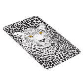 Schwarz-Weiß-Leopard in Punktmuster Magnet (Rechte Seite)