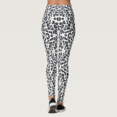 Schwarz-Weiß-Leopard-Leggings Leggings (Rückseite)