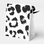 Schwarz-Weiß-Leopard-Muster Geschenkschachtel (Rückseite)