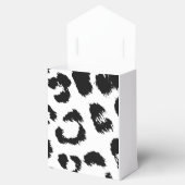 Schwarz-Weiß-Leopard-Muster Geschenkschachtel (Geöffnet)