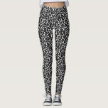 Schwarz-Weiß-Leopard Print Fun Safari-Muster Leggings<br><div class="desc">Diese lustigen Leggings sind mit einem schwarz-weißen Leopardenprint ausgestattet. Niedliches Safari-Muster ist sowohl modern,  chic als auch sexy. Ideal,  um sich im Fitnessraum,  Laufen,  Yoga oder jederzeit wollen,  um ein lustiges Tier-Print-Modestatement zu machen!</div>