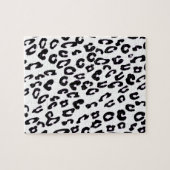 Schwarz-Weiß-Leopard Puzzle (Horizontal)