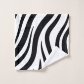 Schwarz-Weiß-Leopard-Sets im Badezimmer Handtuch Badhandtuch Set (Waschlappen)