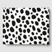 Schwarz-Weiß-Leoparden-Muster Gästebuch (Rückseite)