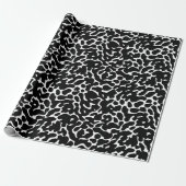 Schwarz-Weiß-Leopardenmuster Geschenkpapier (Ungerollt)