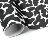 Schwarz-Weiß-Leopardenmuster Geschenkpapier (Rolleneckpunkt)