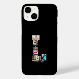 Schwarz-Weiß-Letter-L-FotoCollage Case-Mate iPhone 14 Hülle