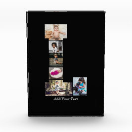 Schwarz-Weiß-Letter-L-FotoCollage Fotoblock