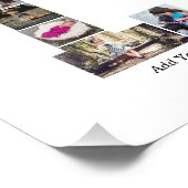 Schwarz-Weiß-Letter-L-FotoCollage Fotodruck (Ecke)