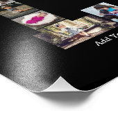 Schwarz-Weiß-Letter-L-FotoCollage Fotodruck (Ecke)