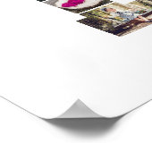 Schwarz-Weiß-Letter-L-FotoCollage Poster (Ecke)